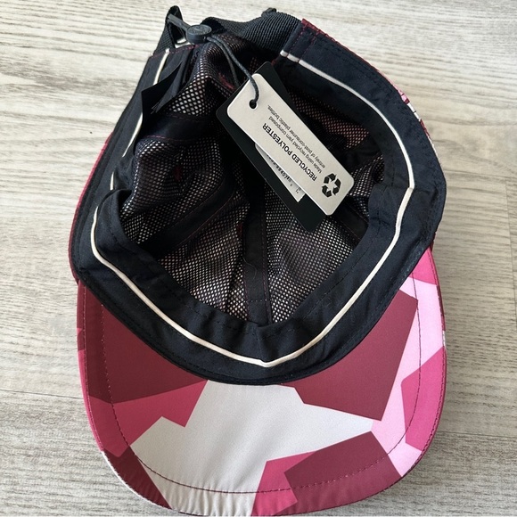 NWT Rag & Bone Burgundy and Pink Camo Active Baseball Cap